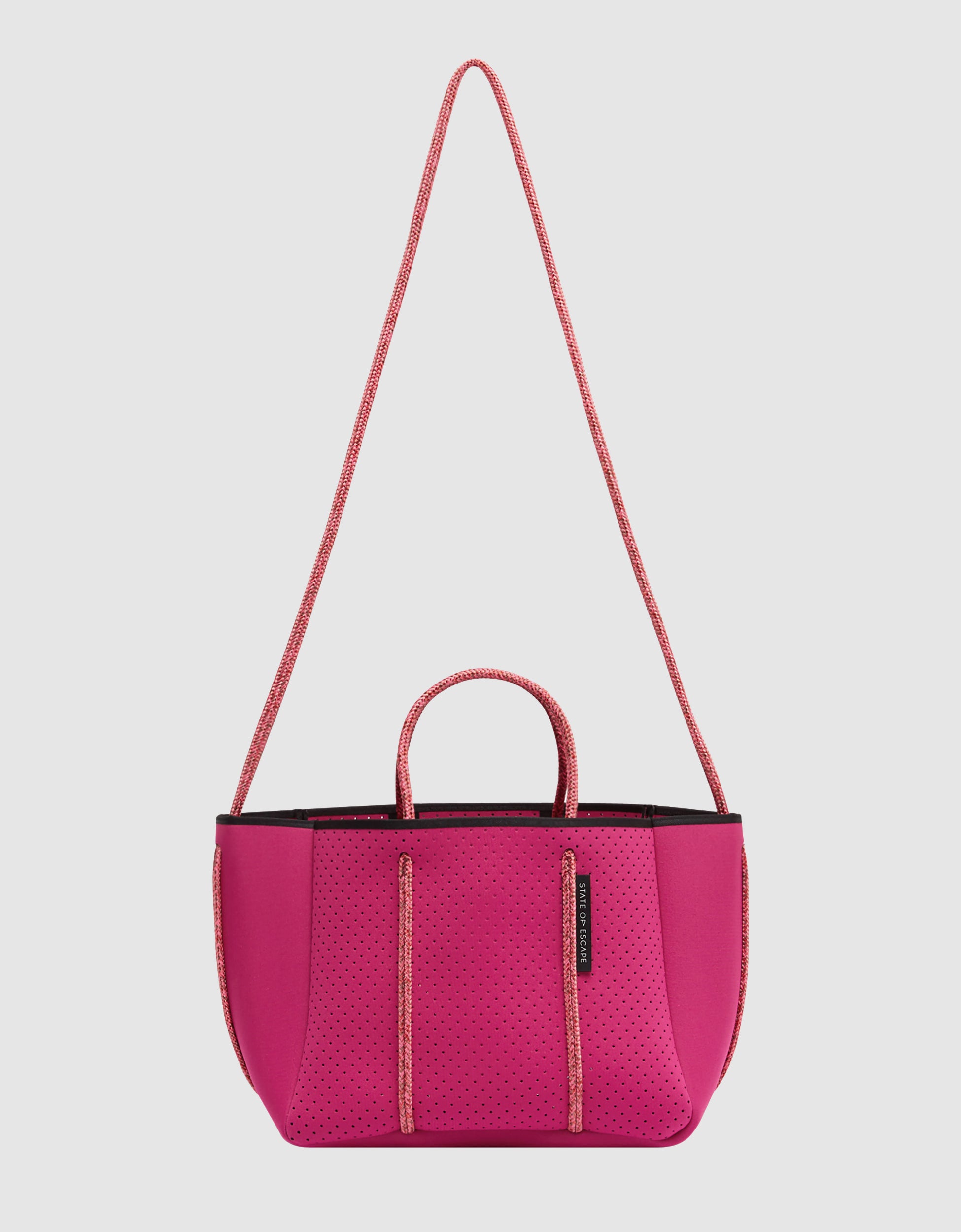 Blush Perforated Leather Petit Tote