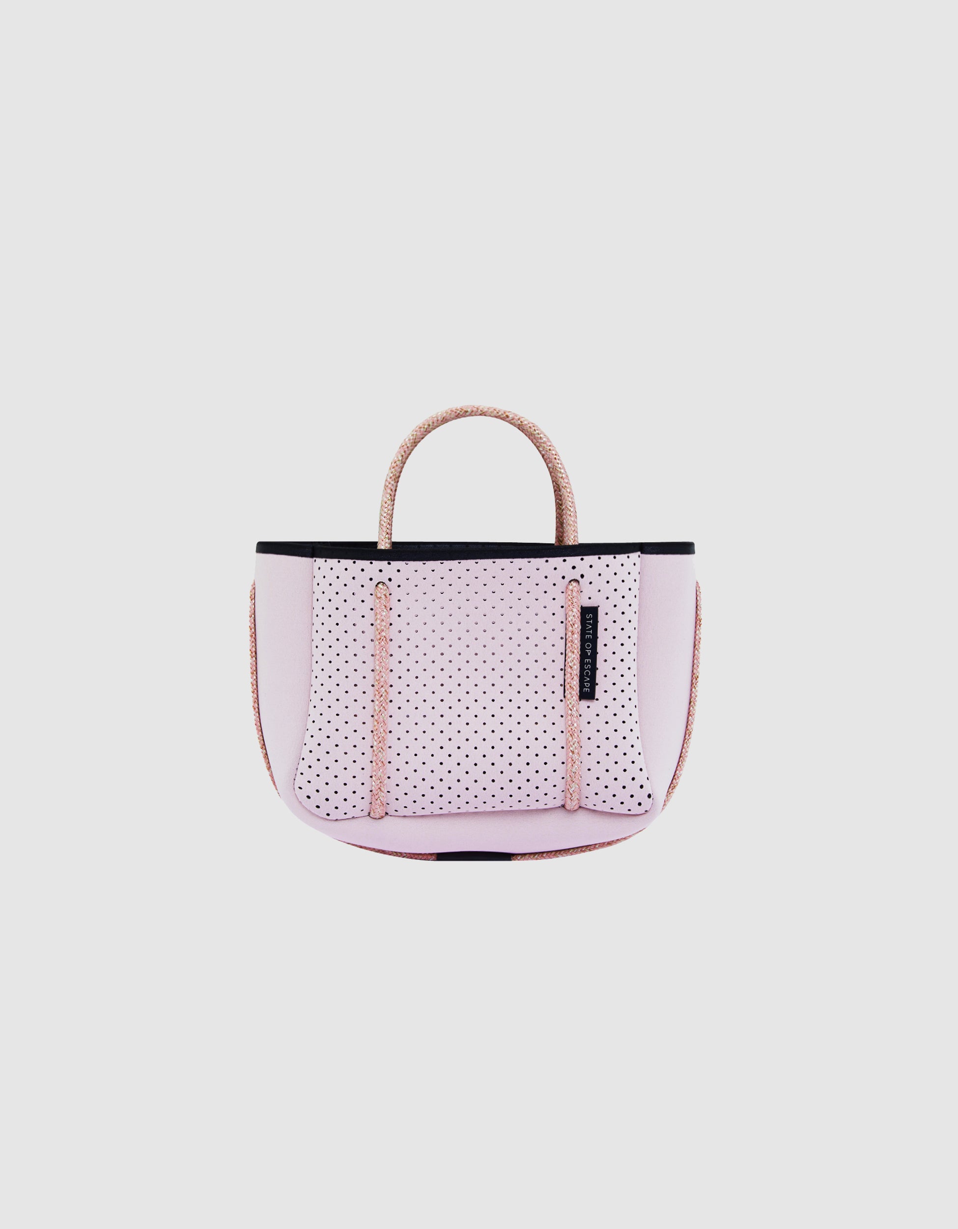 Blush Perforated Leather Petit Tote