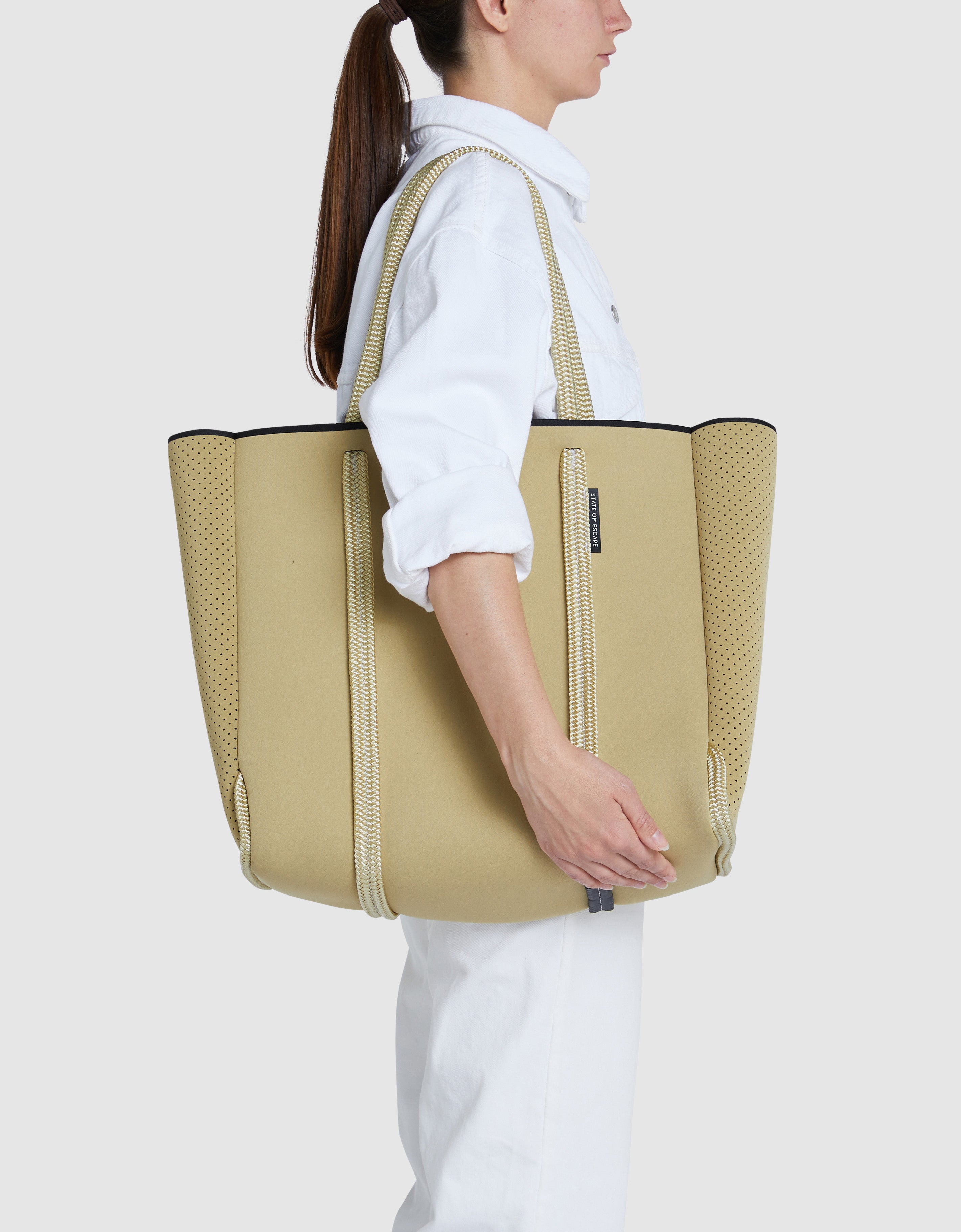 Satellite City tote in Washed Gold - State of Escape
