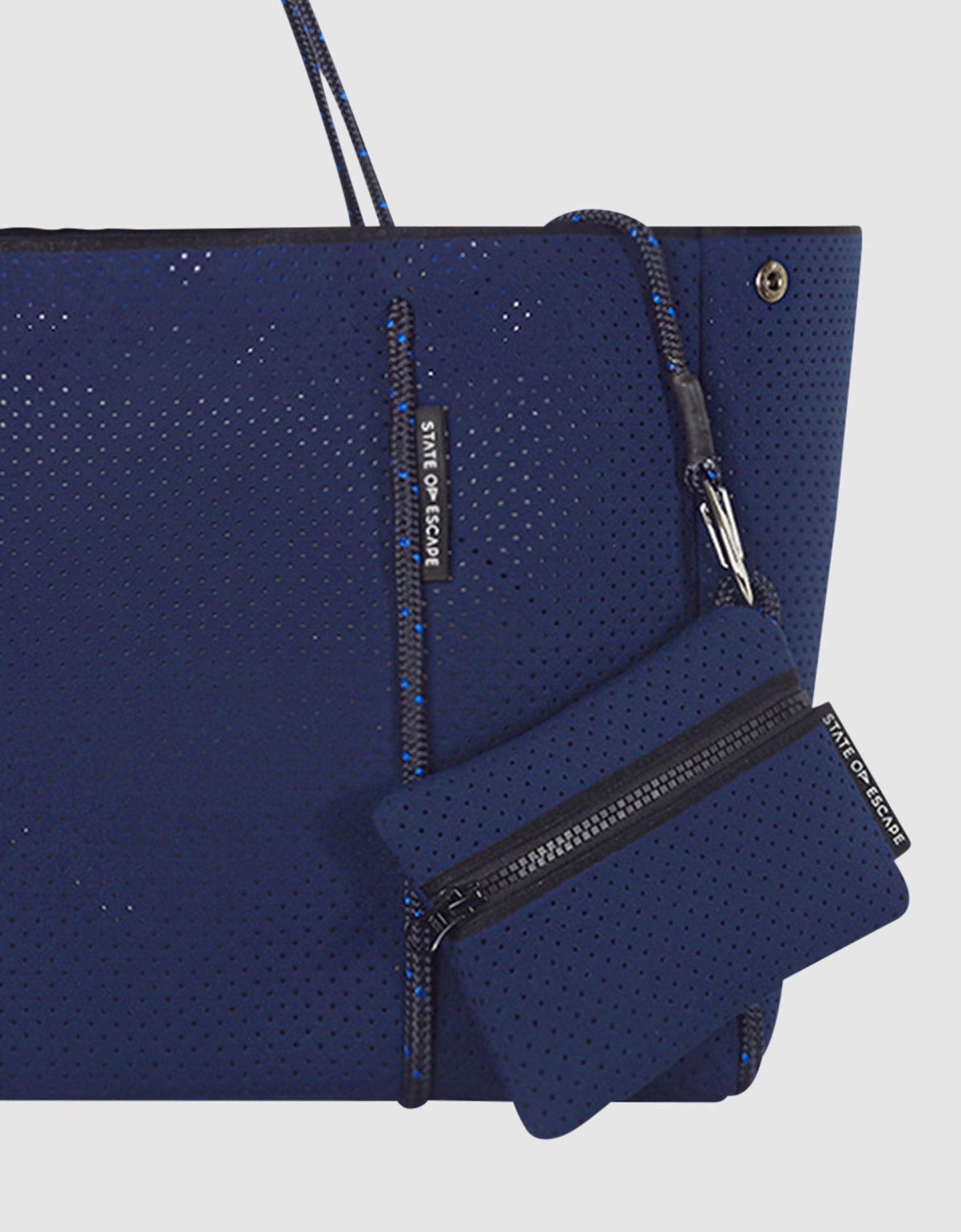 Neon Tote Bag in Navy Electric Blue – State of Escape