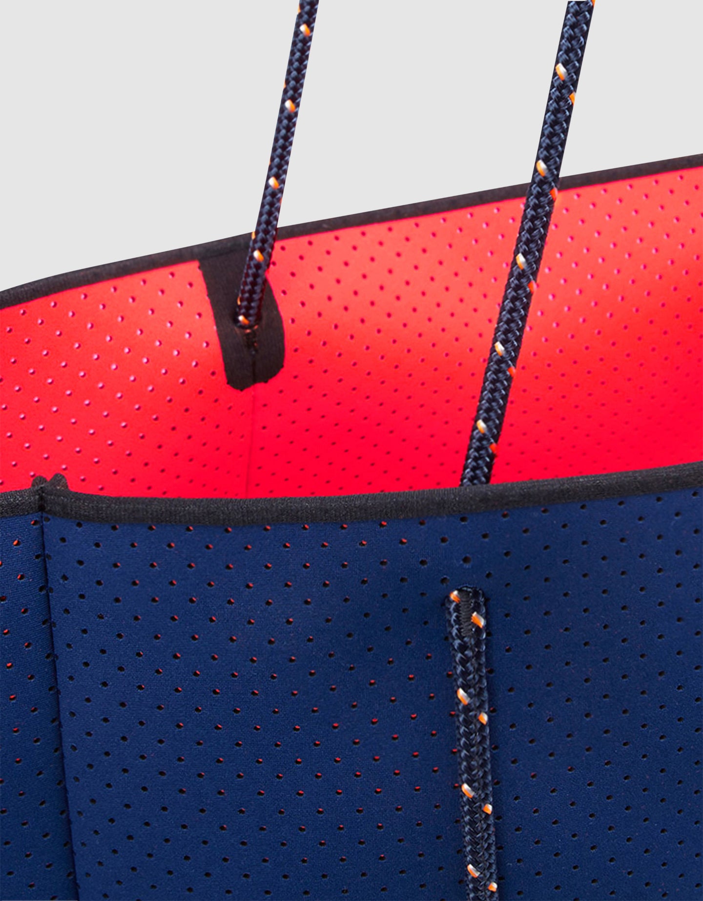 Escape™ tote | Navy & Hot Coral Dual Tone – State of Escape