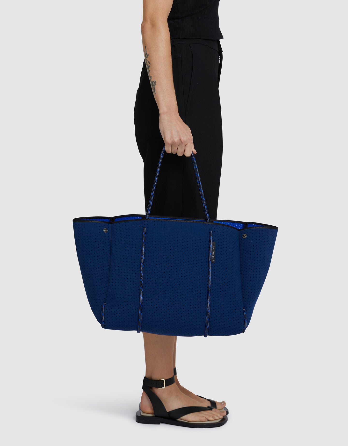 Electric blue outlet bag