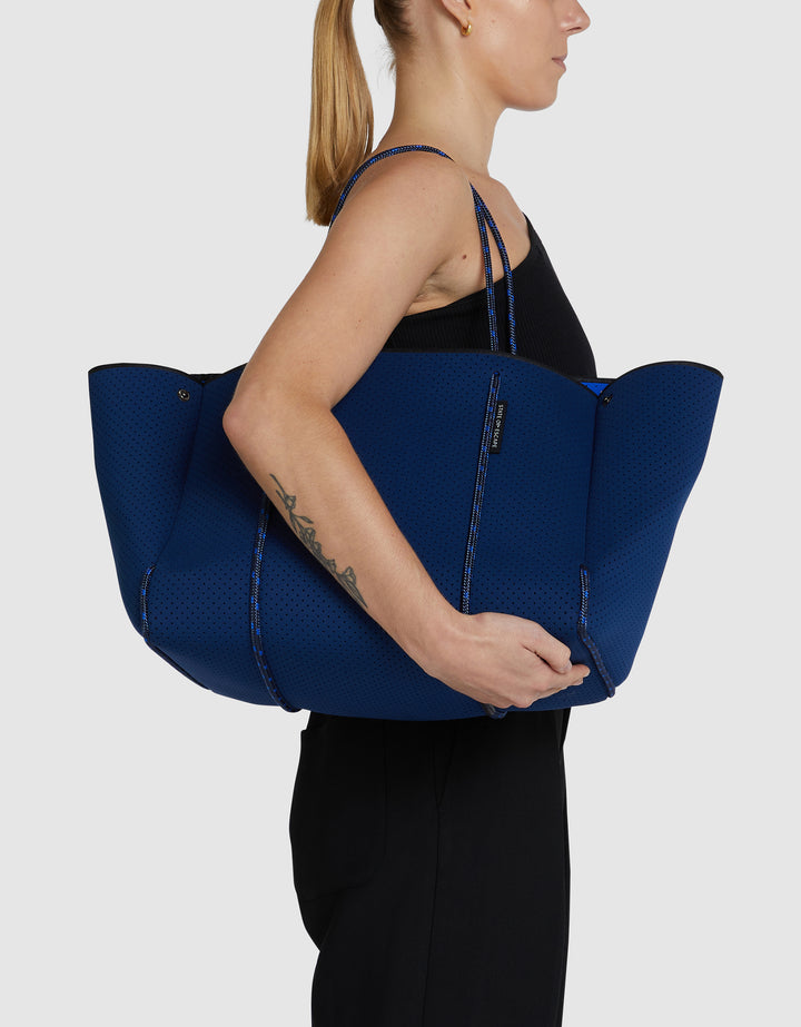 Neon Tote Bag in Navy Electric Blue – State of Escape